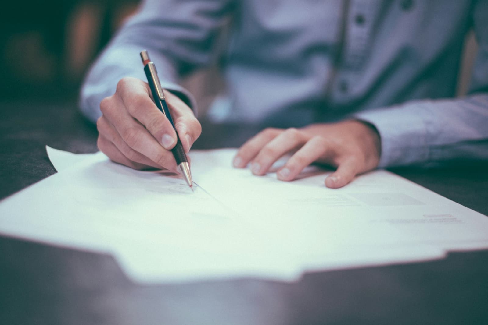 Signing compliance paperwork